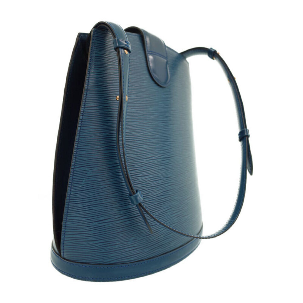 Louis Vuitton Bag Leather Black Shoulder Epi Cluny